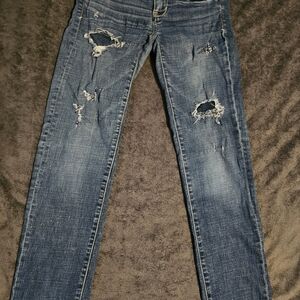 Distressed Blue Jeans for Women